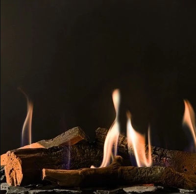 Газовый камин - KALFIRE GP85/50R - Kalfire Fireplaces - встраиваемый / с 3 поверхностями / с закрытой топкой
