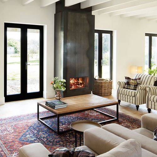 Дровяной камин - KALFIRE W70/33F - Kalfire Fireplaces - встраиваемый / Односторонний / с закрытой топкой