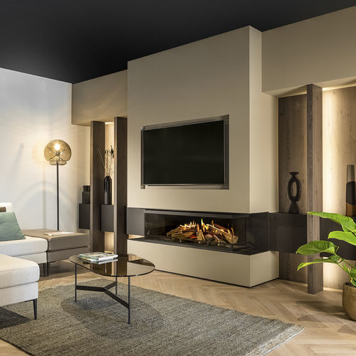 Голографический камин - Kalfire E-one 130S - Kalfire Fireplaces - электрический / встроенный / у стенки