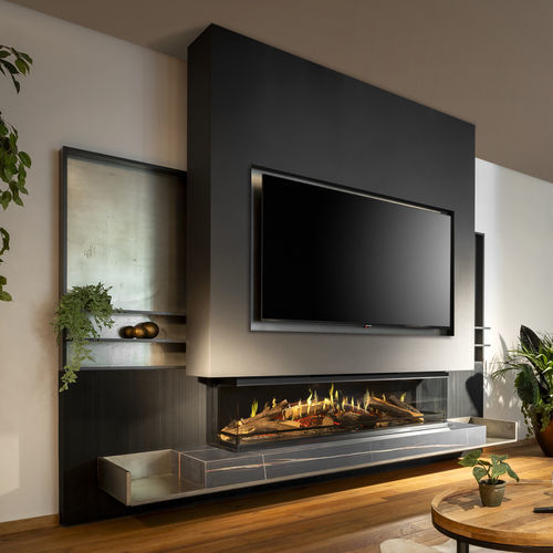 Голографический камин - E-one 160S - Kalfire Fireplaces - электрический / встраиваемый / у стенки