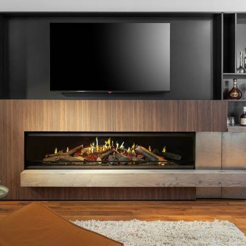 Голографический камин - E-one 190F - Kalfire Fireplaces - электрический / встраиваемый / у стенки