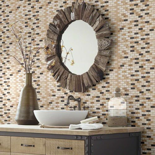 Плитка из натурального камня - BOCA BRICK MOSAIC - Shaw floors - полированная / для кухни / для ванной комнаты