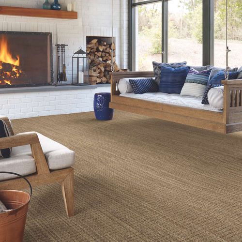 Тафтинговое ковровое покрытие - FOUNDATIONS : NATURAL BOUCLE 15 - Shaw floors - с вытяжным ворсом / нейлоновое / в рулонах