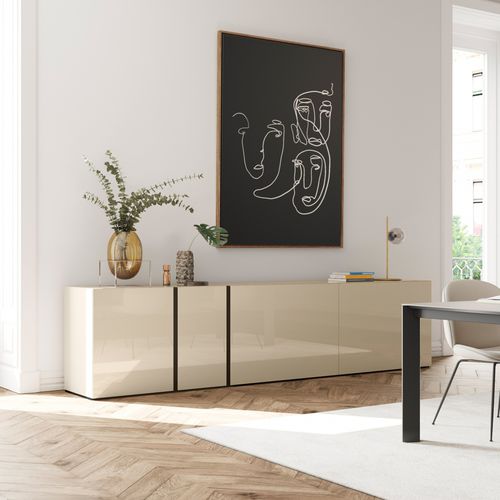 Буфет на высоких ножках - ALEA - Kettnaker GmbH & Co. KG Möbel-Manufaktur - современный / из лакированной древесины / из алюминия