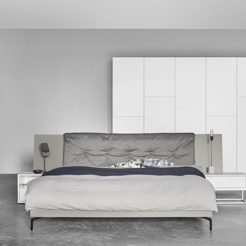Двуспальная кровать - B3 - Kettnaker GmbH & Co. KG Möbel-Manufaktur - современная / обитая / с изголовьем