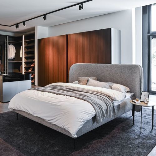 Двуспальная кровать - BETT - Kettnaker GmbH & Co. KG Möbel-Manufaktur - современная / обитая / с изголовьем