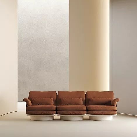 Модульный диван - BIBENDUM - Molinari Design Srl. - современный / из кожи / с подлокотниками