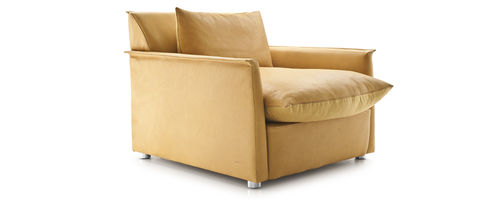 Современное кресло - COCCOLINO - Molinari Design Srl. - из кожи