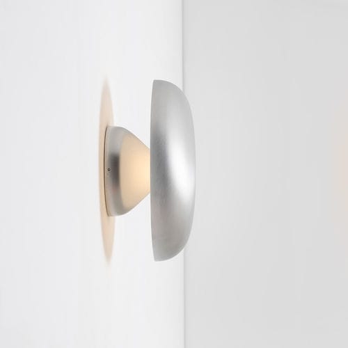 Минималистский настенный светильник - KNOP - Artemide - для наружного применения / из металла / с геометрической структурой