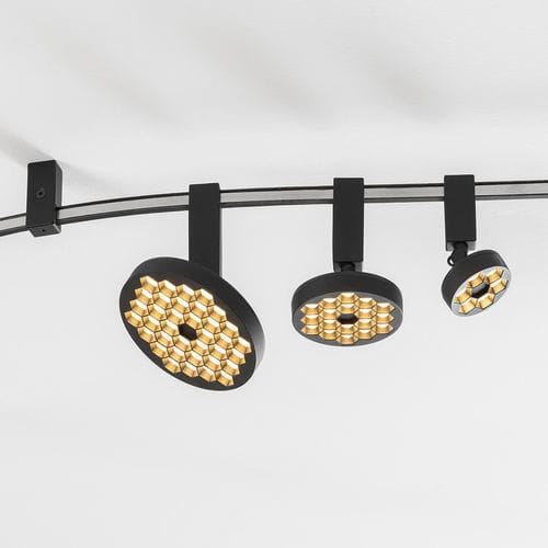 Светильник на рейке LED - SYLT - Artemide - с геометрической структурой / линейный / круглый