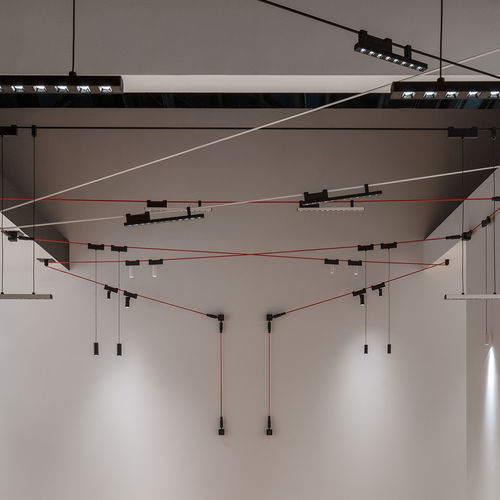 Светильник на кабеле LED - FUNIVIA - Artemide - круглый / линейный / из алюминия