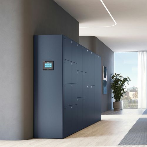 Шкаф для хранения из стали - DECO - BISLEY - RFID / для профессионального использования / для общественных учреждений
