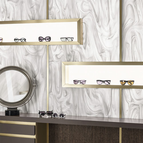 Покрытие для стен для внутреннего пространства - Gray Onyx - CORIAN - из Corian® / текстурированное / полупрозрачное