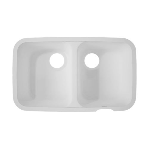 Кухонная раковина 2 чаши - Smooth - CORIAN - без сушки / из Corian® / встраиваемая сверху