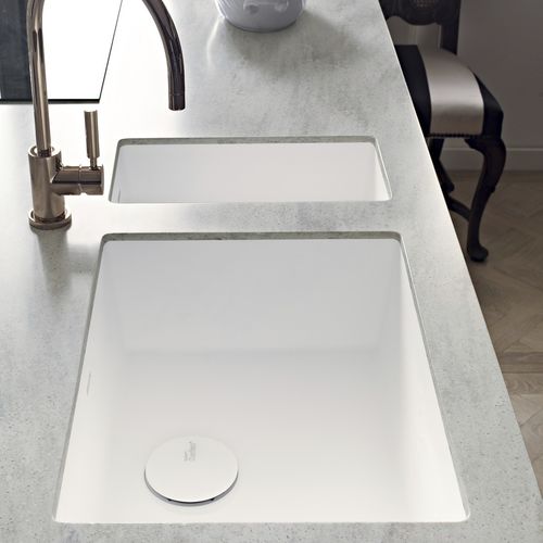 Рабочая поверхность из Corian® - Arrowroot - CORIAN - для кухни / серая / гладкая
