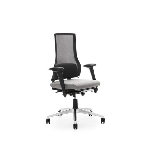 Стул для работы из пластика - AXIA 2.50 - Martela - из алюминия / из ткани / из полированного алюминия