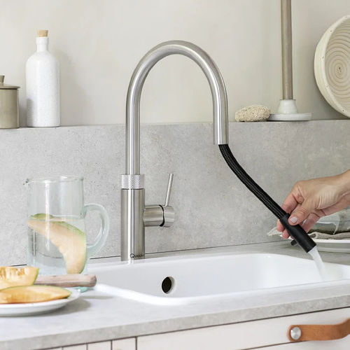 Однорычажный смеситель с кипящей водой - Flex - Quooker Deutschland GmbH - настольный / из хромированного металла / из нержавеющей стали