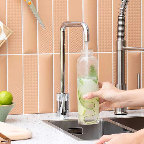 Однорычажный смеситель с газированной водой - NORDIC SINGLE - Quooker Deutschland GmbH - настольный / из хромированного металла / из нержавеющей стали