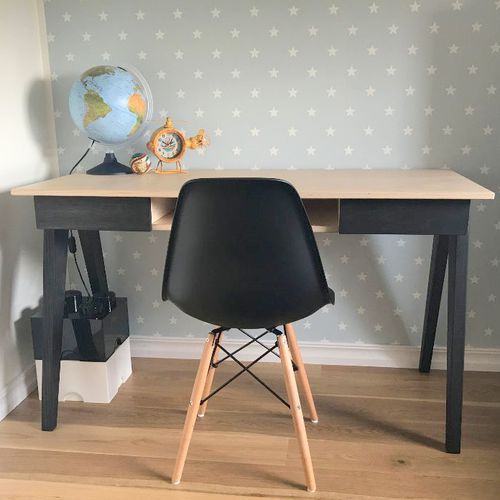 Современный рабочий стол - HUH - Radis Furniture - из березы / из фанеры / 4 ножки