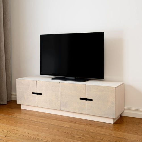 Современная тумба под телевизор - PIX - Radis Furniture - с полками / 4 дверцы / из фанеры