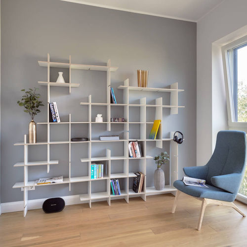 Настенный стеллаж - CRISS-CROSS - Radis Furniture - модульный / современный / из березы