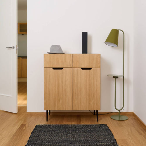Высокий буфет - NOBLE - Radis Furniture - современный / из фанерованной древесины / с выдвижными ящиками
