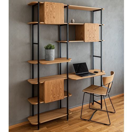 Модульный стеллаж - CRANE - Radis Furniture - современный / из фанерованной древесины / из фанеры