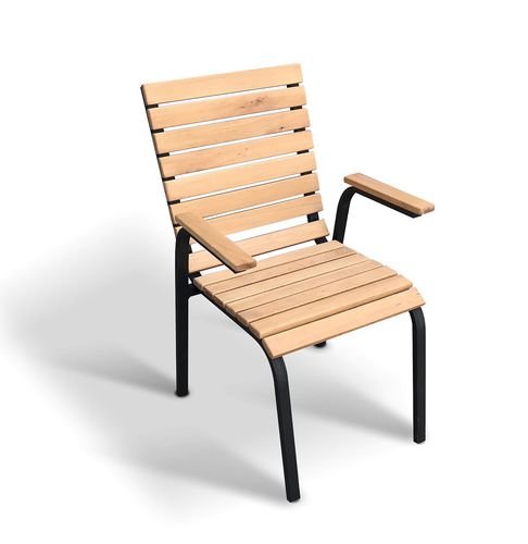 Современный cтул - TERRACE  - Ecomatrix SRL - для интерьера / из дуба / с основанием из стали