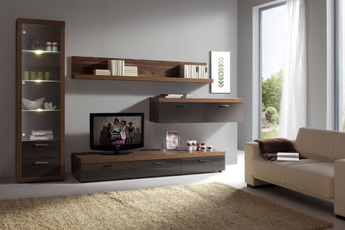 Современная тумба под телевизор - STYLE - SBA Baldu Kompanija SBA Furniture Company - из дерева