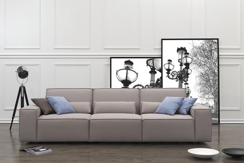 Современный диван - DIVO - SBA Baldu Kompanija SBA Furniture Company - из ткани / бежевый / 3 места