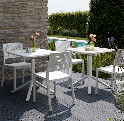 Современный стол для бистро - Eco  - SCAB GIARDINO SPA - из технополимера / с основанием из алюминия / с основанием из технополимера