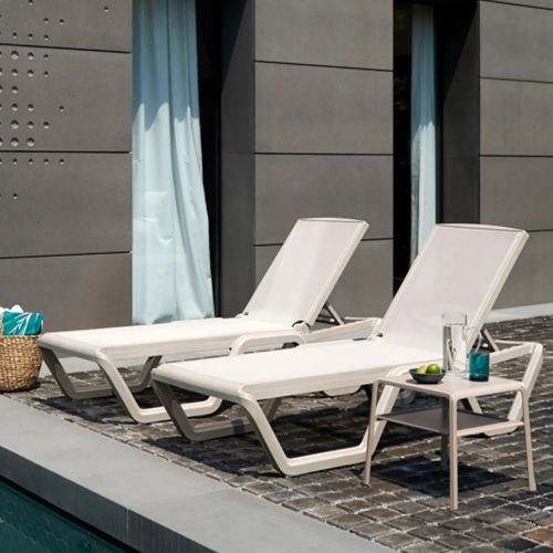 Современный садовый шезлонг - Vela - SCAB GIARDINO SPA - из ткани / из стекловолокна / из технополимера