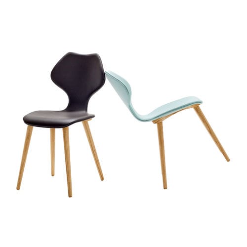 Современный cтул - FRIDA - sixay furniture - для интерьера / из кожи / из дуба