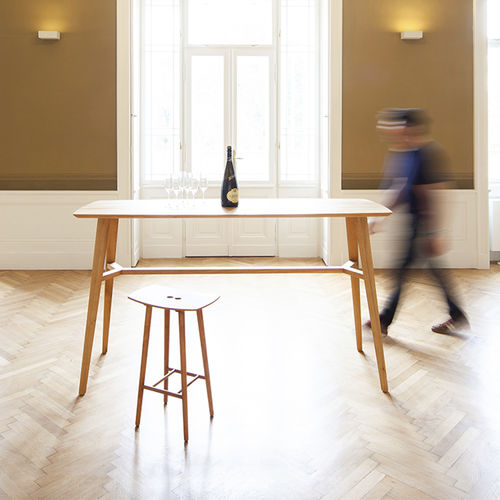 Высокий стол для еды стоя скандинавский дизайн - FINN - sixay furniture - из дуба / из цельной древесины / из бука