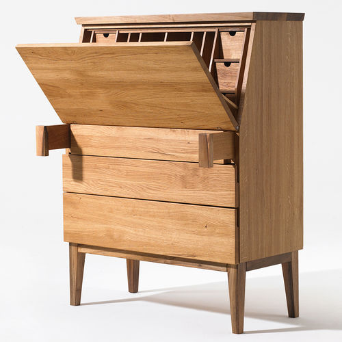 Современный секретарский стол - EMILY - sixay furniture - из дуба / из орехового дерева / из цельной древесины