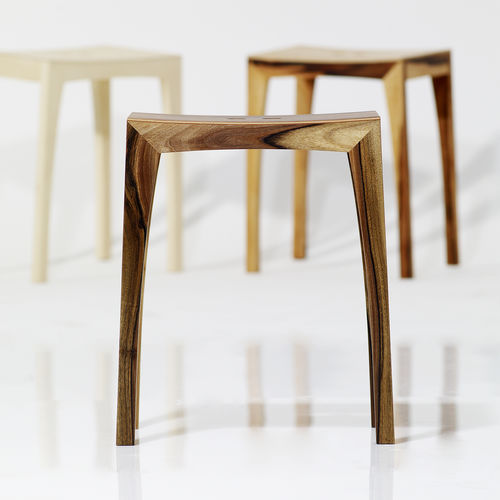 Дизайнерский табурет - OTTO2 - sixay furniture - из дерева / из кожи / из линолеума