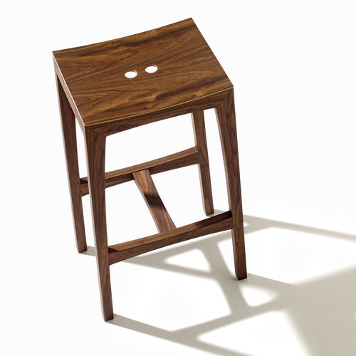 Современный барный табурет - OTTO BAR - sixay furniture - из кожи / из дерева / из фетра