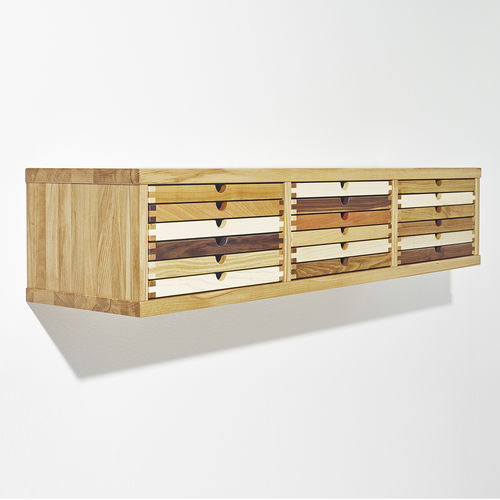 Настенный комод - SIXTEMATIC LOWBOARD - sixay furniture - современный / из дуба / из орехового дерева