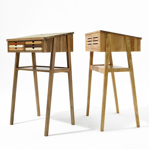 Напольный рабочий стол - SIXtematic Stehpult2 - sixay furniture - современный / дерево / из лиственных пород дерева