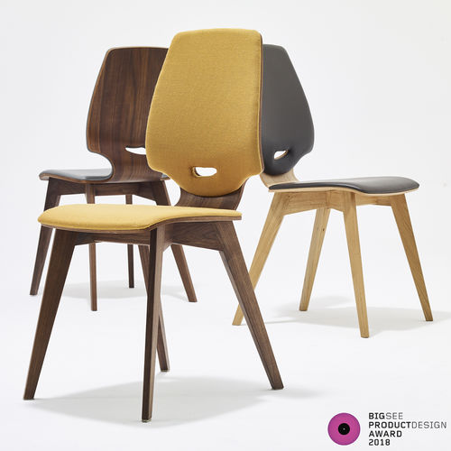Современный cтул - FINN UPHOLSTERED - sixay furniture - для интерьера / из ткани / из кожи