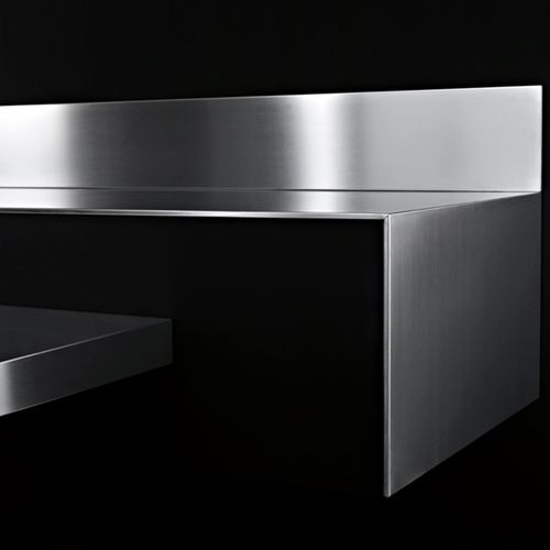Рабочая поверхность из нержавеющей стали - SIDE / BACK PANELS - STEEL TIME SRL - для кухни / полированная / по индивидуальному заказу