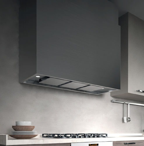 Настенная вытяжка - CAPPA ATTIVA PARETE INOX BIANCO OPACO - STEEL TIME SRL - со встроенным освещением