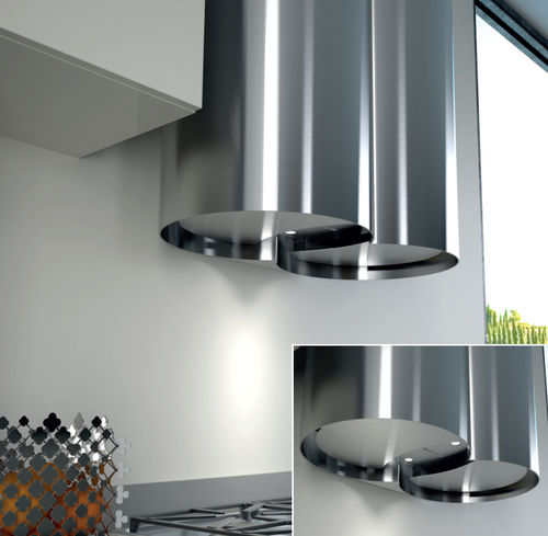 Настенная вытяжка - CAPPA ECLISSI PARETE INOX O BIANCO OPACO - STEEL TIME SRL - уникальный дизайн