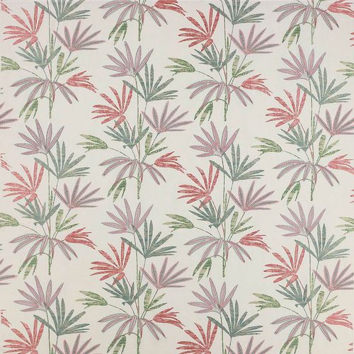 Обивочная ткань - BAMBOO PALM  - Jane Churchill - для штор / в цветочек / из полиэстера