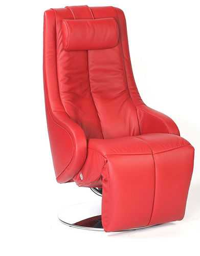 Современное кресло для отдыха - Manteau Comfort - STRÄSSLE Switzerland AG - из кожи / с опорой для ступней / с регулируемым наклоном