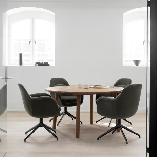 Современный cтул - SWOON - Fredericia Furniture - для интерьера / из ткани / из кожи