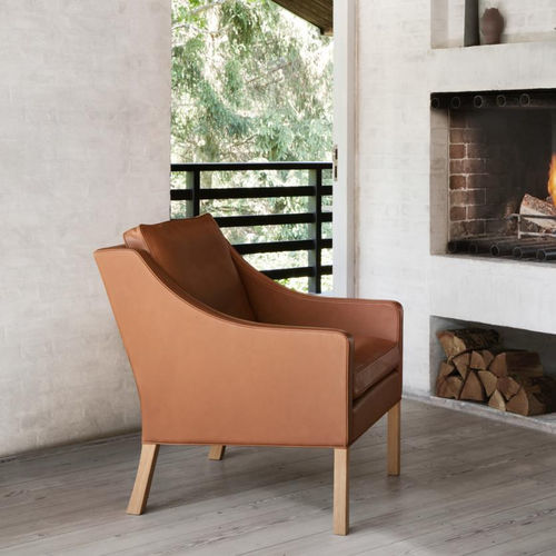 Современное кресло - 2207 - Fredericia Furniture - из ткани / из кожи / из дуба