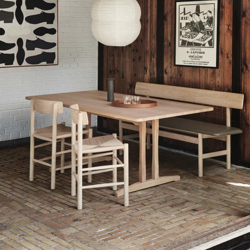 Современный стол - C18 - Fredericia Furniture - из дуба / с основанием из дуба / прямоугольный