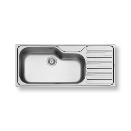 Кухонная раковина 1 чаша - TITAN 1B 1D - PYRAMIS Deutschland GmbH - с сушкой / из нержавеющей стали / встраиваемая сверху