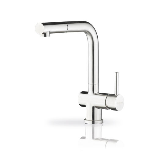 Настольный однорычажный смеситель - CAPRICCIO - PYRAMIS Deutschland GmbH - из нержавеющей стали / для кухни / 1 отверстие